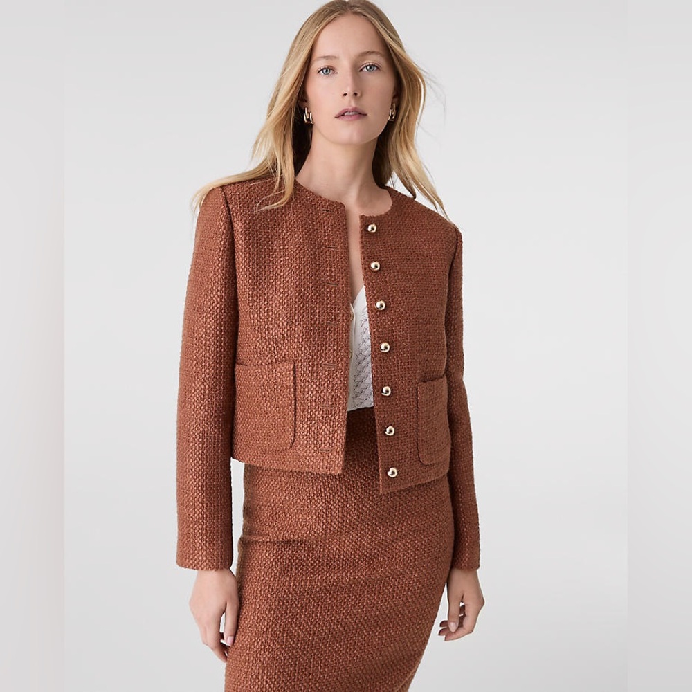 Ann Taylor Women's Brown Tweed Jacket